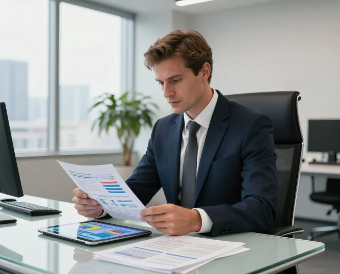 Professional working